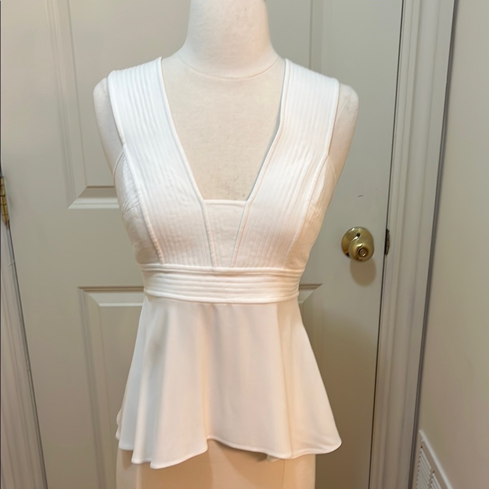 A.L.C. Ivory Sleeveless Top